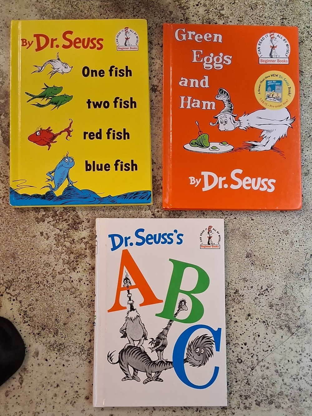 Lot Of Classic Dr. Seuss One Fish Two Fish Red Fish ABC Green Eggs And Ham